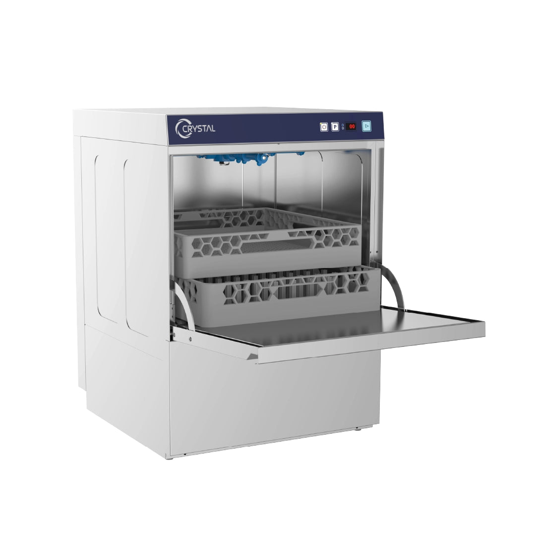 Digitale Untertischspülmaschine CRWD500 TP – 500×500 mm, 2 Pumpen