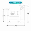 Korbdurchlaufspülmaschine CRWK2000 – 110 Körbe/h, Trocknung