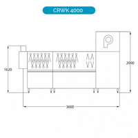 Korbdurchlaufspülmaschine CRWK4000 – 120/160/220 Körbe/h, Doppel-Nachspülung