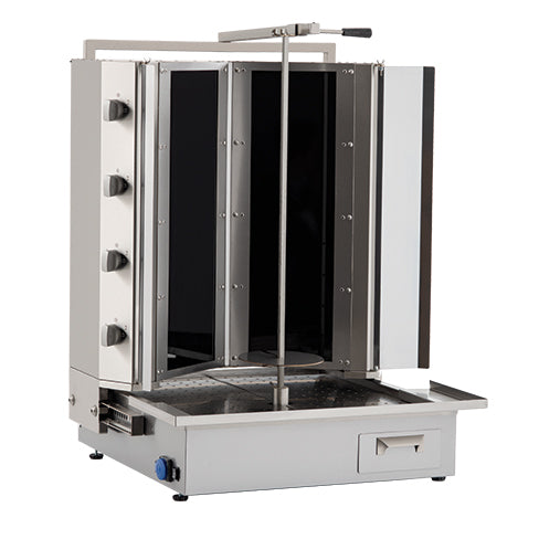 Dönergrill elektrisch mit 4 Heizelementen mit Obermotor – Spezialkochgeräte | UMDOE04_MU