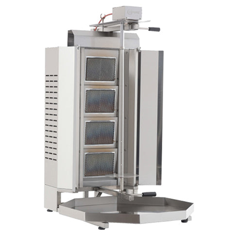 Dönergrill mit 3 Brennern mit Obermotor – Spezialkochgeräte | UMDO03_MU