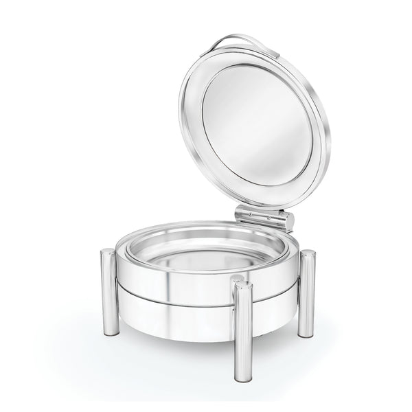Chafing Dish PRESTIGE Rund – 6 L, Soft-Close Glasdeckel