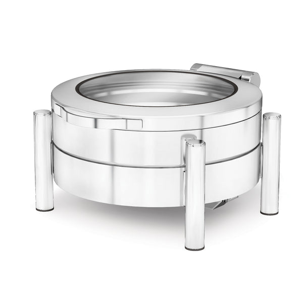 Chafing Dish PRESTIGE Rund – 6 L, Soft-Close Glasdeckel