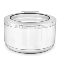 Chafing Dish PRESTIGE Rund Groß – 7 L, Soft-Close Glasdeckel
