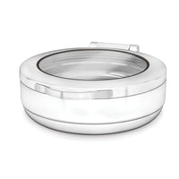 Chafing Dish PRESTIGE Rund – 6 L, Soft-Close Glasdeckel