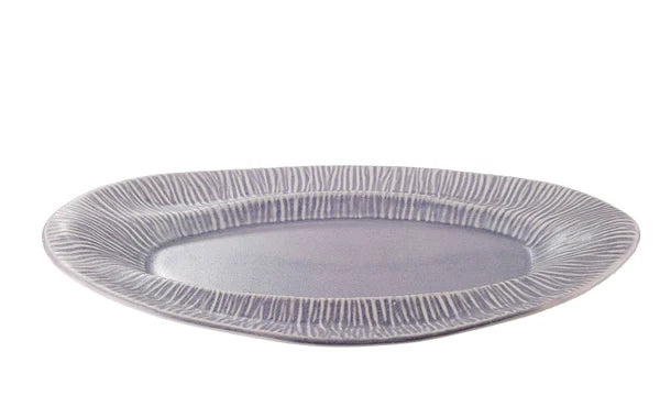 Servierplatte oval Mantra Lila matt 41 cm
