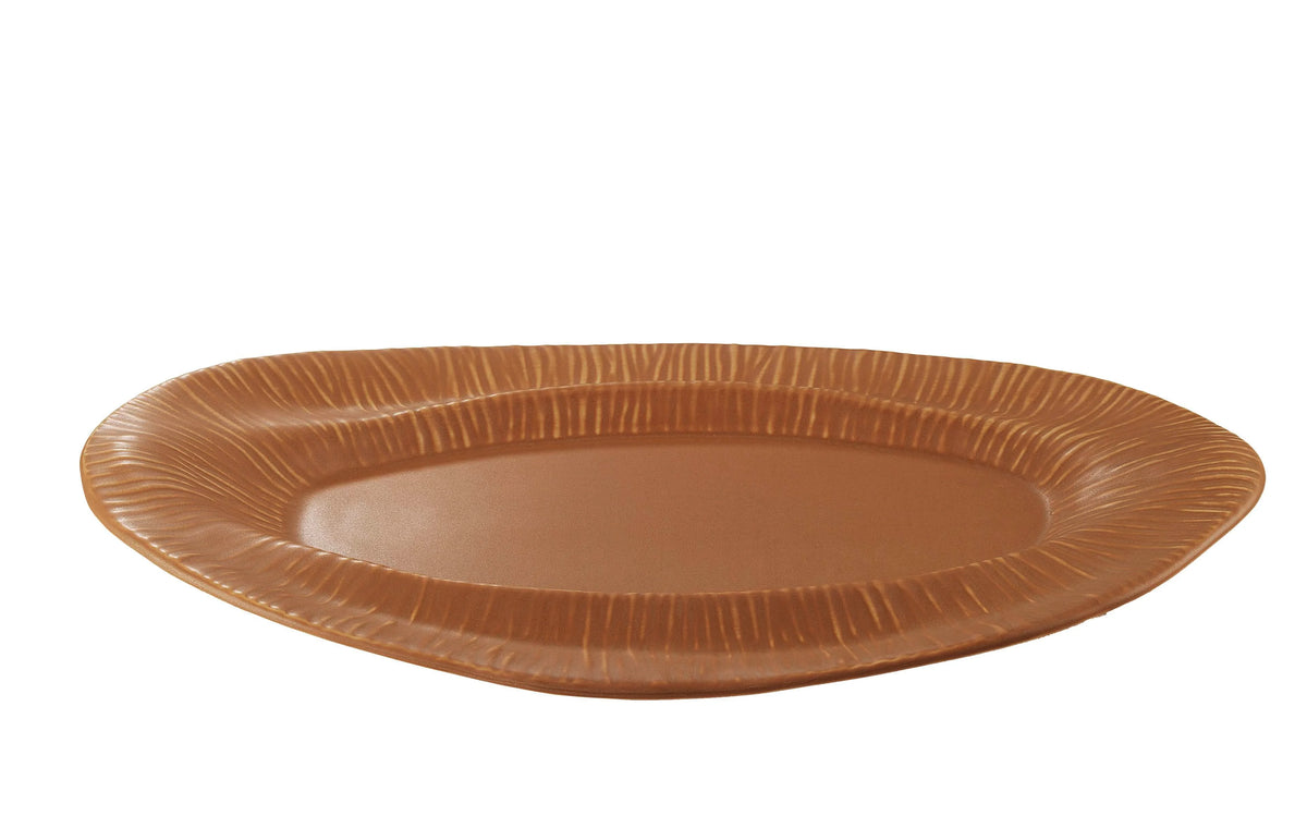 Servierplatte oval Mantra Orange matt 41 cm
