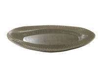 Servierplatte oval Mantra Grün matt 41 cm