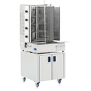 V-Dönergrill mit 8 Brennern mit Untermotor UMDO08_MA
