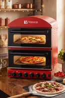 Vosco Doppelkammer-Pizzaofen VZM-H2 – 350 °C
