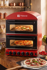 Vosco Doppelkammer-Pizzaofen VZM-H2 – 350 °C