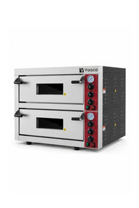Vosco Doppelkammer-Pizzaofen VWG-8T – 8 Pizzen, 500 °C