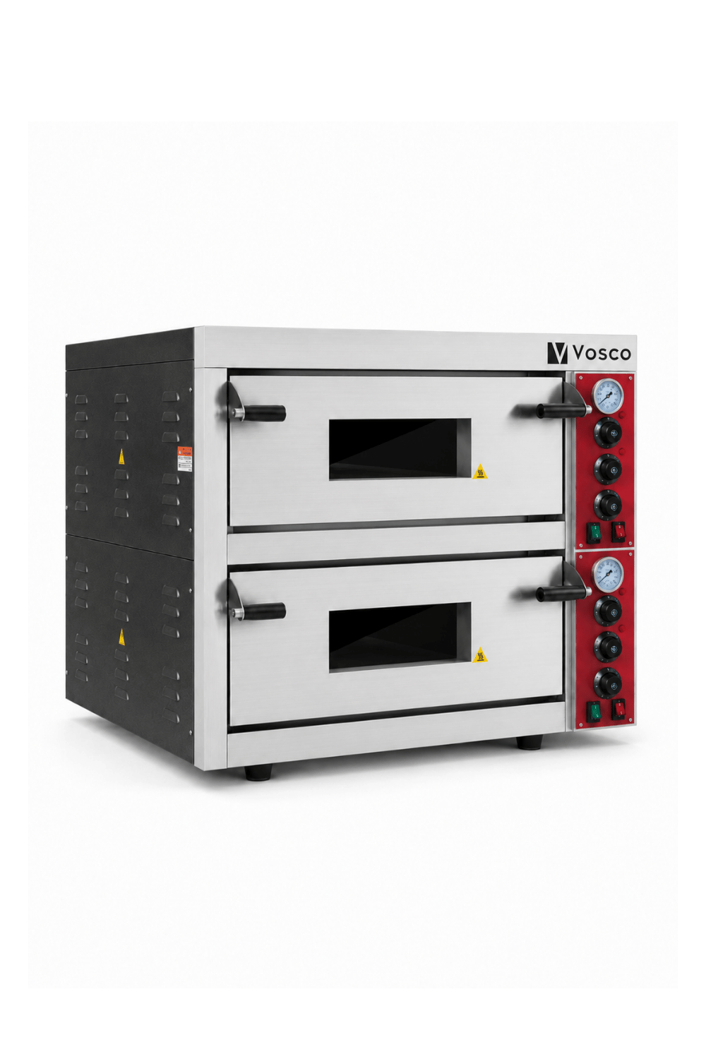 Vosco Doppelkammer-Pizzaofen VWG-10T – 12 Pizzen, 500 °C